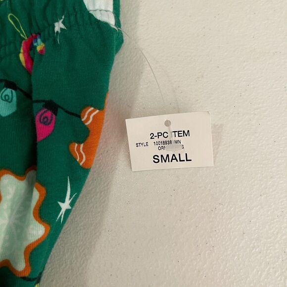 Holiday Lane Pajama Pants Men's Small Green Christmas Gingerbread Holiday NWT - Picture 6 of 9